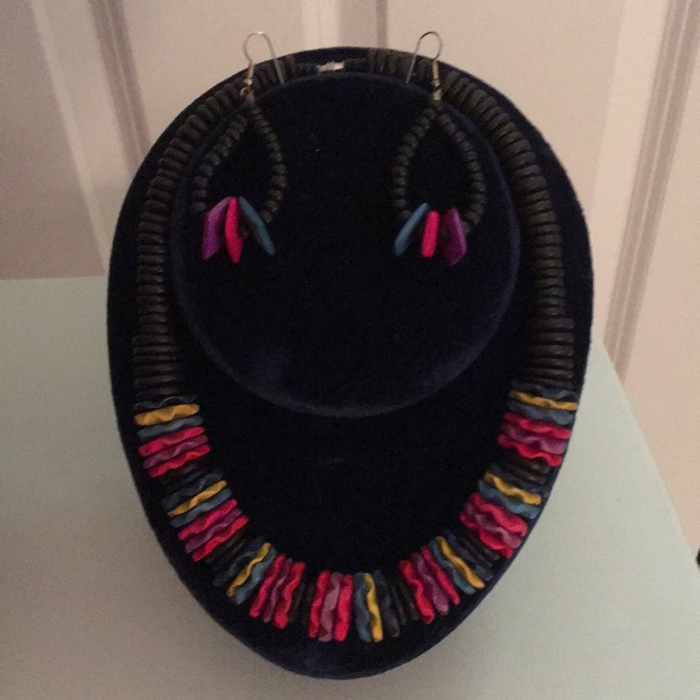 Necklace and earrings